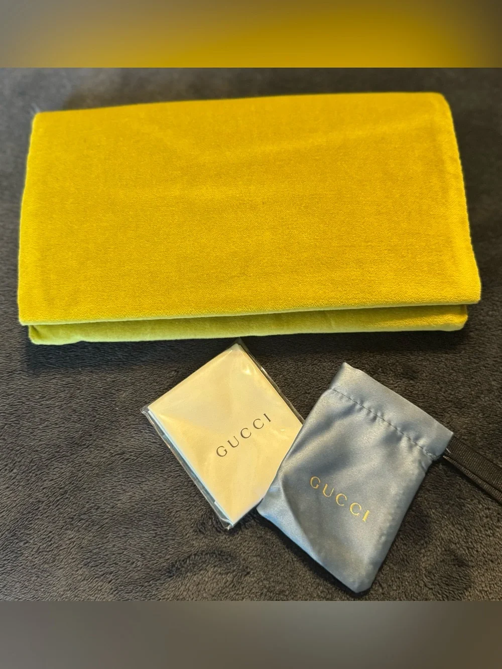 Gucci  Limited Edition Velvet Soft Padded Sunglass Case / Clutch NWOT